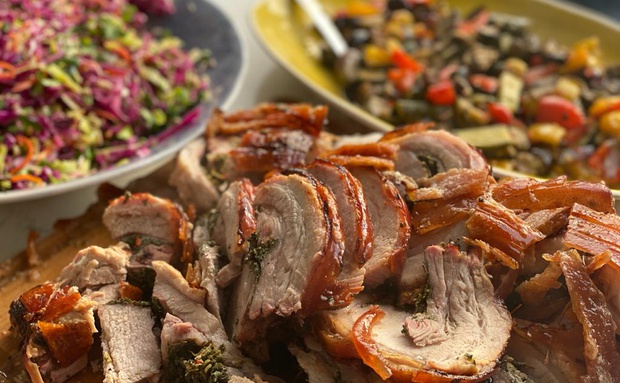 Porchetta cooked to perfection